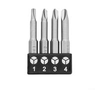 Set di punte per cacciavite di sicurezza con testa triangolare Y tipo U e tre punte, inserti per cacciavite lunghi 50 mm, gambo esagonale da 10,2 cm per riparazione di giocattoli di elettrodomestici