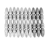 Set di punte per cacciavite magnetico a doppia testa da 10 pezzi Set PH2 4.5mm 5.5mm 6.35mm S2 Strumenti per viti in acciaio per la riparazione e la manutenzione della casa