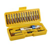 Set di punte per cacciavite multiuso, testa rotante con diversi tipi di punte, acciaio legato resistente, cambio rapido per fori guida di perforazione e viti di guida con 18 punte