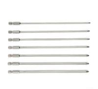 Set di punte per cacciavite, sette pezzi, con tipi PH1 PH2, compatibili con cacciaviti ad aria e trapani elettrici, lunghezza 200 mm