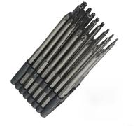 Set di punte per cacciaviti, 32 pezzi, lunghezza 150 mm, esagonali da 1/4", in acciaio temprato, per Torx, Tamper Proof, PH1, PH2, PZ1, PZ2, Extra lungo, punte di sicurezza per utensili elettrici