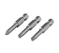 Wolfcraft Set inserti lunghi Solid Safety Tri-Wing, 3 pz, 50 mm, attacco 1/4" 1268000