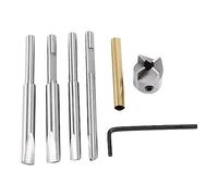 Set di punte per fresa a penna, 3/8", 7 mm, 8 mm, 10 mm, albero da 3/4", taglierino in acciaio e chiave e manicotto adattatore manicotto