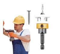 Set di punte per fresatura, set di punte per legno,Trapani per legno a quattro taglienti Punte per legno - Set di punte coniche spesse, trapano a fori per progetti di falegnameria