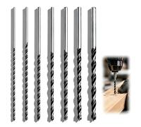Set di punte per legno lunghe 300 mm, 7 pezzi con diametro di 4, 5, 6, 7, 8, 10 e 12 mm, punte per travi infrangibili in acciaio temprato, ideali come punte elicoidali per legno duro e legno tenero
