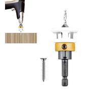Set di punte per legno, set di punte fresate per legno - punte per legno multifunzionali con profondità regolabile | punte robuste per legno tenero e legno duro, punte coniche per il montaggio