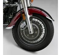 Set di punte per parafango anteriore in fusione NC cromate, Yamaha: 2004-14 XV17