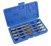 Set di punte per presa 8 pezzi 3/8" Drive T25-T60 Star Torx coppia cricchetto...