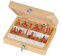 Set Di Punte Per Router, 1/4", 12 Pezzi, Strumenti Di Routing Per Silverline