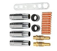 Set di punte per saldatura a movimento componentizzato con conducibilità elettrica rinforzata con piano ergonomico per funzionamento continuo ugello