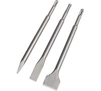 Set di punte per scalpello per martello pneumatico da 3 pezzi, martello demolitore elettrico martello per calcestruzzo per piastrelle scalpello piatto dilatato con punta per mattoni