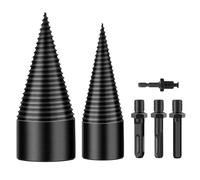 Set di punte per spaccalegna con 4 manici da 42 mm + 32 mm, punte coniche in acciaio ad alta velocità, per spaccalegna con diametro più piccolo