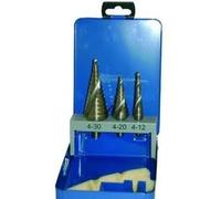 Set di punte per trapano a gradini MAKITA HSS-G 4-30/4-12/4-20 mm, 3 pezzi P-69951