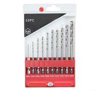Set di punte per trapano con gambo esagonale, 10 pezzi, materiale cobalto 1,5-6 mm, perforazione rapida e precisa, kit per utensili elettrici fai da te, efficiente gioco truciolo
