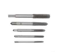 Set di punte per trapano filettate metriche da 5 pezzi a M8 con design scanalato dritto HSS per l'uso in riparazione auto e lavori meccanici