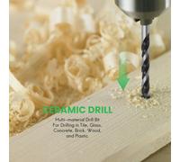 Set Di Punte Per Trapano Multimateriale Da 10 Pezzi 6Mm