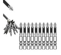 Set di punte per trapano per cacciavite magnetico ad alta resistenza, set di punte per cacciavite magnetico universale elettrico antiscivolo (50 mm-10 pezzi)