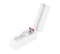 Set di Punte per Trapano per Unghie 30 Pezzi con Scatola per Kit di Punte per Unghie per Cuticole per Trapano per Unghie, Kit di Punte Diamantate per Rimozione