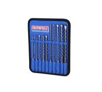 Faithfull - Set di punte per trapano SDS Plus, 10 pezzi