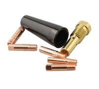 Set di punte per ugelli conduttivi per saldatura MIG, 7 pezzi, perfetti per applicazioni Flux Core, compatibili con varie marche di saldatori (0,9 mm)