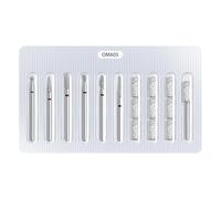 Set di punte per unghie, compatibile con OMA01 a OMA10, per trattamenti di copertura completo manicure, strumento professionale, punta per manicure