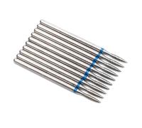 Set di punte per unghie per manicure, Punte for trapano elettrico for unghie diamantate for manicure e pedicure, confezione da 10 multicolore(T26-21)