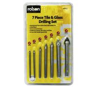 Set Di Punte Per Vetro E Piastrelle Rolson 48902 7 Pezzi