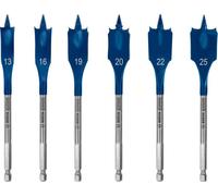 Set Di Punte Piatte Bosch EXPERT SelfCut Speed, 6 Pezzi, 13/16/19/20/22/25 Mm