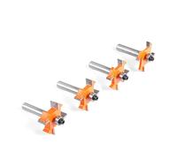 Set di punte professionali per fresa a disco per la lavorazione del legno, codolo da 8 mm, include 4 punte in lega dura in lega dura