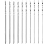 Set di punte trapano 10Pcs Punte trapano elicoidali Piccole punte diritte per trapano per perle con codolo Utensili per utensili 0,75 mm con codolo dritto