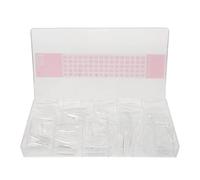 Set di Punte Unghie Coffin Shaped Trasparenti in Plastica, 1 Box