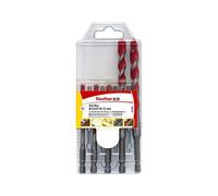 fischer D-U Hex, Set 5 Punte Trapano Universali Esagonali, 5 mm-12 mm, per Muro, Legno, Piastrelle, Plastica, Acciaio, Cemento, 561649