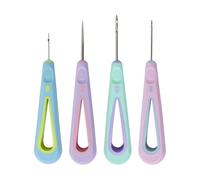 Set di Punteruolo in Pelle - 4 Pezzi Tagliacuci, Kit di Punteruolo da Cucito a Mano | per Infilatura, Ricamo, Tessitura, Maglia, Sartoria, Riparazione, Artigianato, Principiante, Studio di Sartoria, P