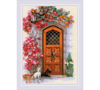 Set di punti a croce Riolis "Scottish door", modello di conteggio
