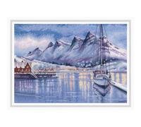 Set di punti croce RTO "Porto di Bodo", schema di conteggio, 29,5x20,5cm