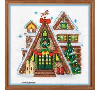 Set di punto croce Riolis "Casa d'inverno", modello di conteggio