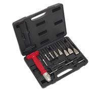 Set Di Puntoni E Scalpelli Intercambiabili Sealey 13 Pezzi AK9215