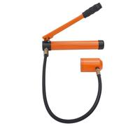 Set di punzonatrici idrauliche per fori manuali, kit 10 t, pompa a mano in acciaio con 6 fustelle, punzonatura 22,5 mm, 61,5 mm, punzonatura idraulica (arancione)
