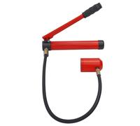 Set di punzonatrici idrauliche per fori manuali, kit 10 t, pompa a mano in acciaio con 6 fustelle, punzonatura da 22,5 mm a 61,5 mm, perforatrice idraulica (rosso)