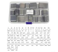 Set di punzonatrici per pelle, 55 pezzi, in acciaio super rapido, con trattamento termico e rettifica fine per una foratura affidabile in pelle e materiali artigianali (D)