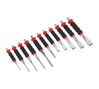 Sealey Rivestito Punzone E Scalpello Set 11pc AK9135