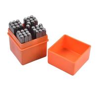 Set di punzoni a forma di lettere e numeri, 3 mm, in acciaio inox, per artigianato in pelle, timbratura di gioielli, fai