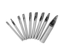 Set di Punzoni Artigianali in Pelle da 9 Pezzi, Punzone Ovale da 2 Mm, Taglierina Cava in Pelle, Punzone Oblungo, per Cinturino, Cinturino, Cinturino, Lavorazione della Pelle
