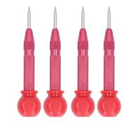 Set di punzoni centrali, punzonatrice automatica, utensile manuale professionale, resistente all'usura, per lavori su metallo, legno e vetro, edilizia, fai te, acciaio rapido 5 (Rosso)
