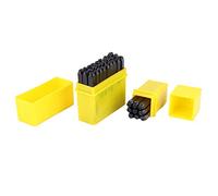 Set di punzoni in acciaio al carbonio 36 pezzi, kit di strumenti per timbri in metallo con punzonatura a lettere alfabetiche da 4 mm con kit di timbri in metallo con Include 9