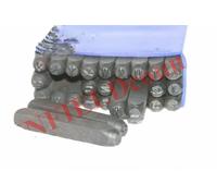Set Di Punzoni In Acciaio Per Imbottitura Lettere 27 Pezzi 6mm