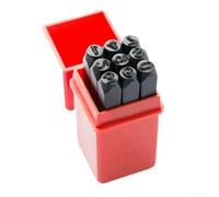 Set di punzoni in metallo con numeri e lettere da 3-8 mm, in lega di acciaio, compatibili con pelle, legno, creazione di gioielli e marcatura in metallo, a mano (8 mm)