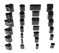 Set di punzoni per cuoio a forma multipla, 26 pezzi, set di strumenti per forare il cuoio con 26 forme, tra cui tondo, quadrato e rettangolo, punzone in acciaio legato fai da te