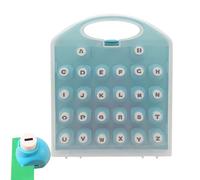Set di punzoni per lettere, set di perforatori per carta formato alfabeto, per bambini e adulti