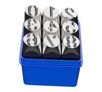 Set di punzoni per metallo e pelle con lettere e numeri | Realizzato in acciaio legato temprato, questo set di punzonatrici produce segni di lettere e numeri chiari su metallo e pelle